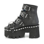 Ashes Womens Black Platform Sandal