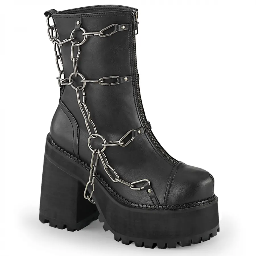 3 inch heel combat cheap boots