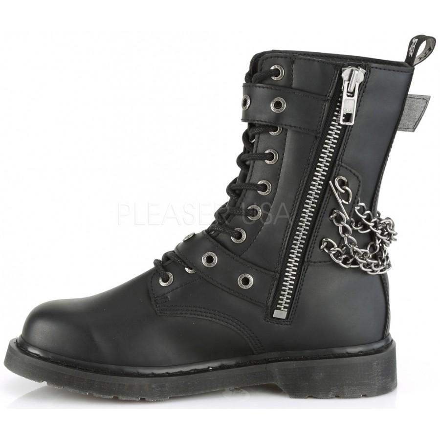 vegan black combat boots