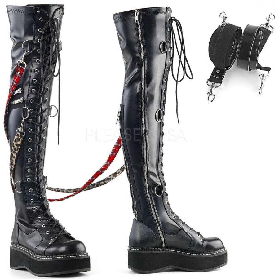 men's thigh high leather boots
