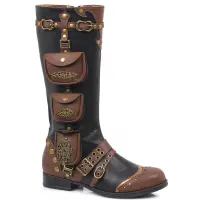 Silas Multi Pocket Steampunk Womens Boots