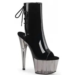 Smoke Platform Adore Black Patent Ankle Boots