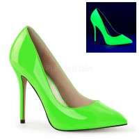 Amuse Neon Green 5 Inch High Heel Pump