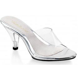 Belle Clear Peep Toe Slide