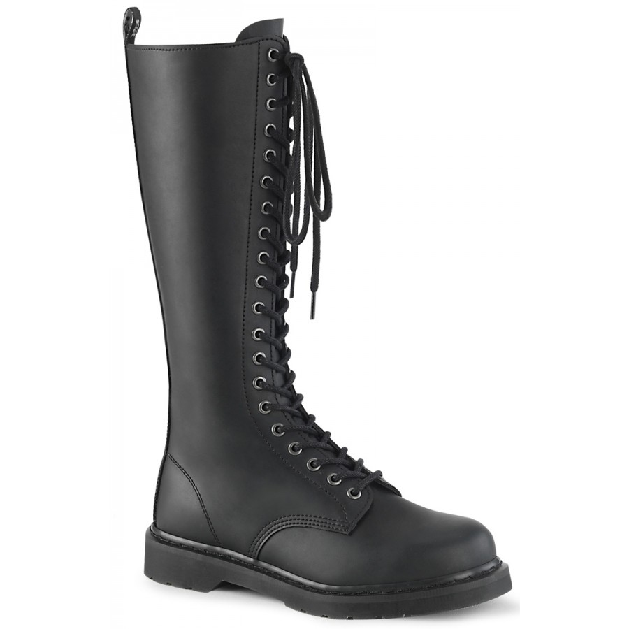 women's lace up knee high combat boots