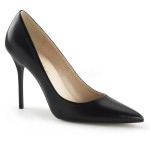 Classique Black 4 Inch High Heel Pump | Large Size Womens Shoes