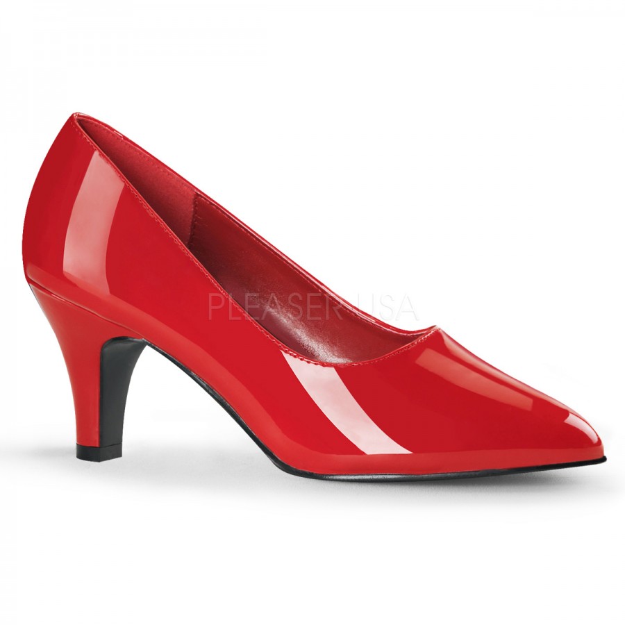 red wide width shoes