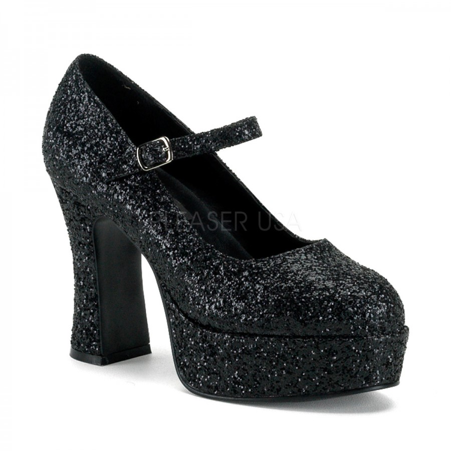 black square heel pumps