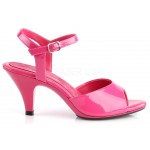 Hot Pink Belle 3 Inch Heel Sandal