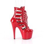 Adore Red Cage Strap Platform Bootie