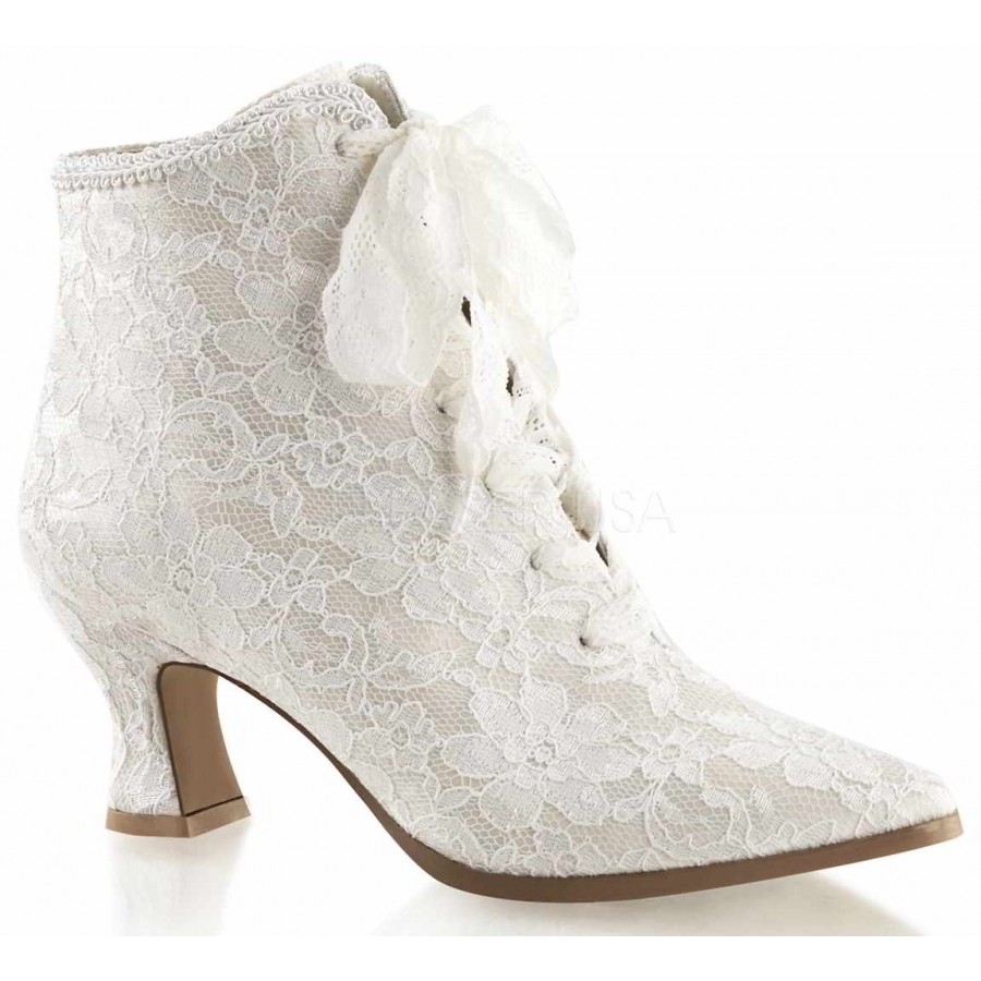 ivory victorian boots